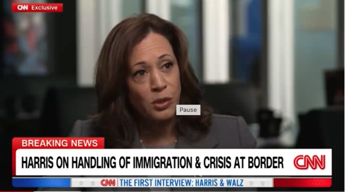 CNN screenshot2024a 1200x670 - Kamala Harris and Tim Walz Take Questions on CNN