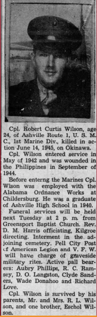 RobertCurtisWilson Obit 316x1024 - The Love Kin, Big Republicans from Shoal Creek Valley: Our Family’s Story of Patriotism, Valor and Courage